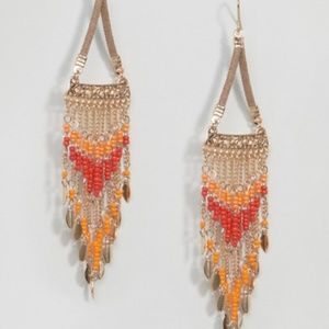 ASOS Statement Colorful Seadbead Drop Earrings